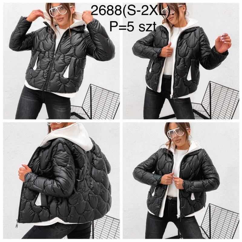 Kurtki damskie cienki Roz S-2XL, 1 Kolor Paczka 5 szt